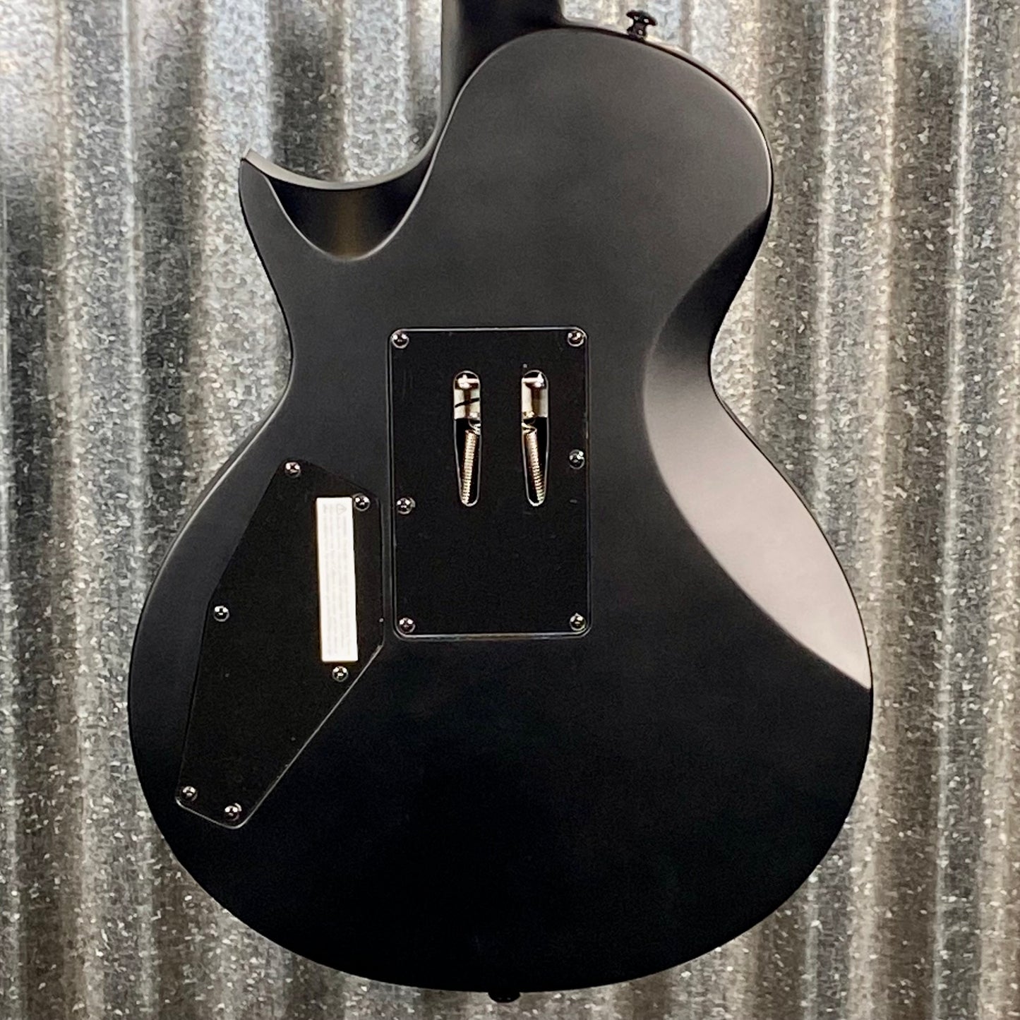ESP LTD EC-FR Black Metal Eclipse Seymour Duncan Floyd Rose Black Satin Guitar LECFRBKMBLKS #1078 Used