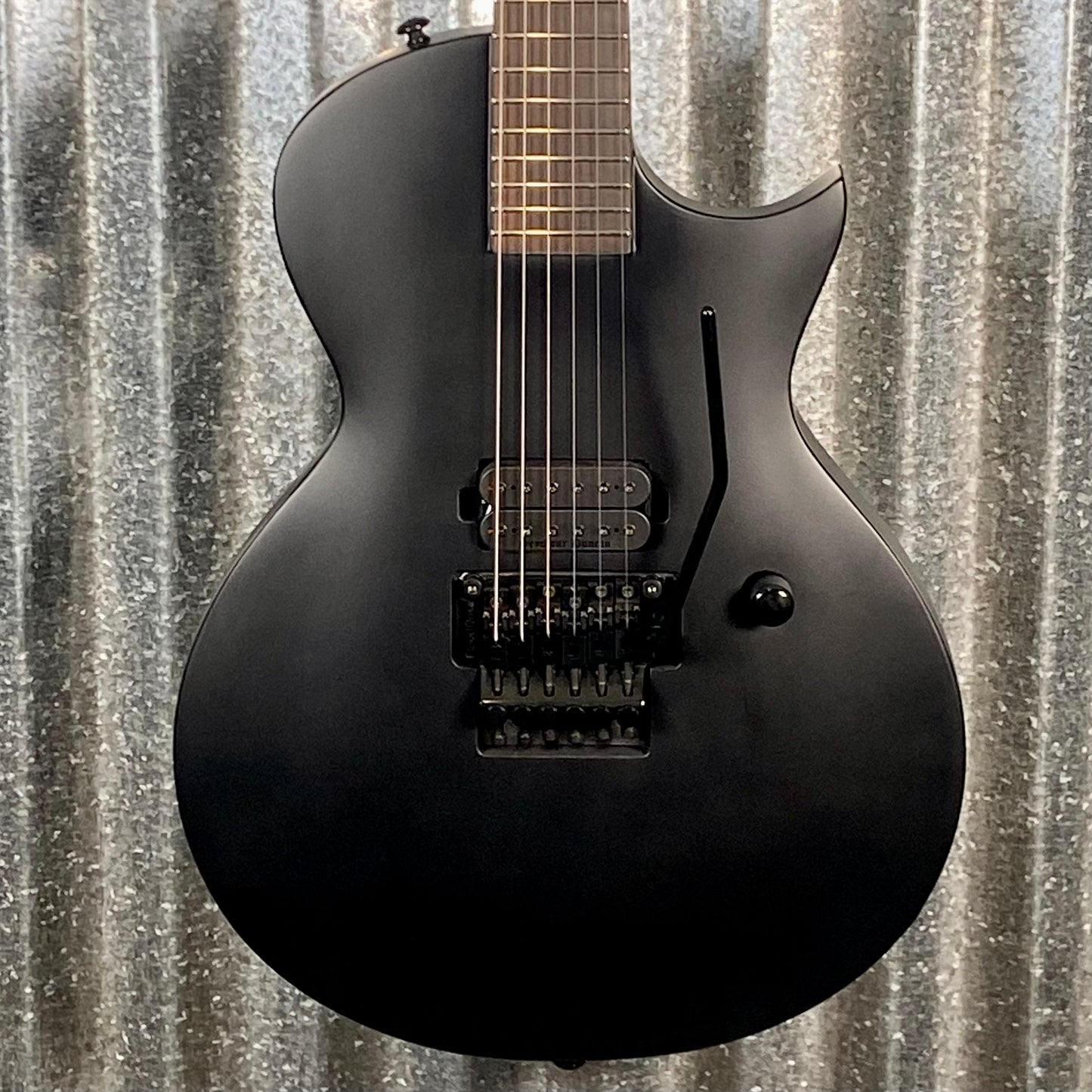 ESP LTD EC-FR Black Metal Eclipse Seymour Duncan Floyd Rose Black Satin Guitar LECFRBKMBLKS #1078 Used