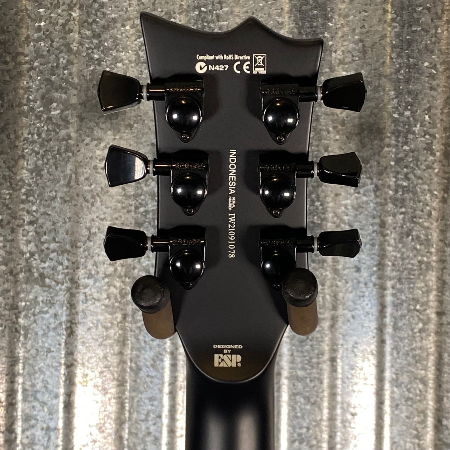 ESP LTD EC-FR Black Metal Eclipse Seymour Duncan Floyd Rose Black Satin Guitar LECFRBKMBLKS #1078 Used
