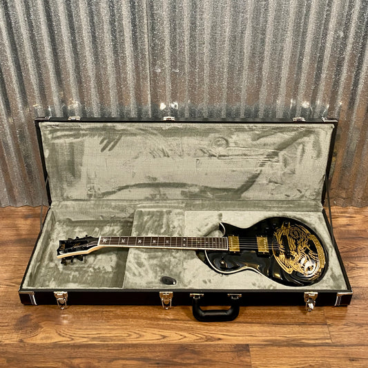 ESP LTD Will Adler Warbird Black & Gold Guitar & Case LWAWARBIRDBLKG #1523 Used