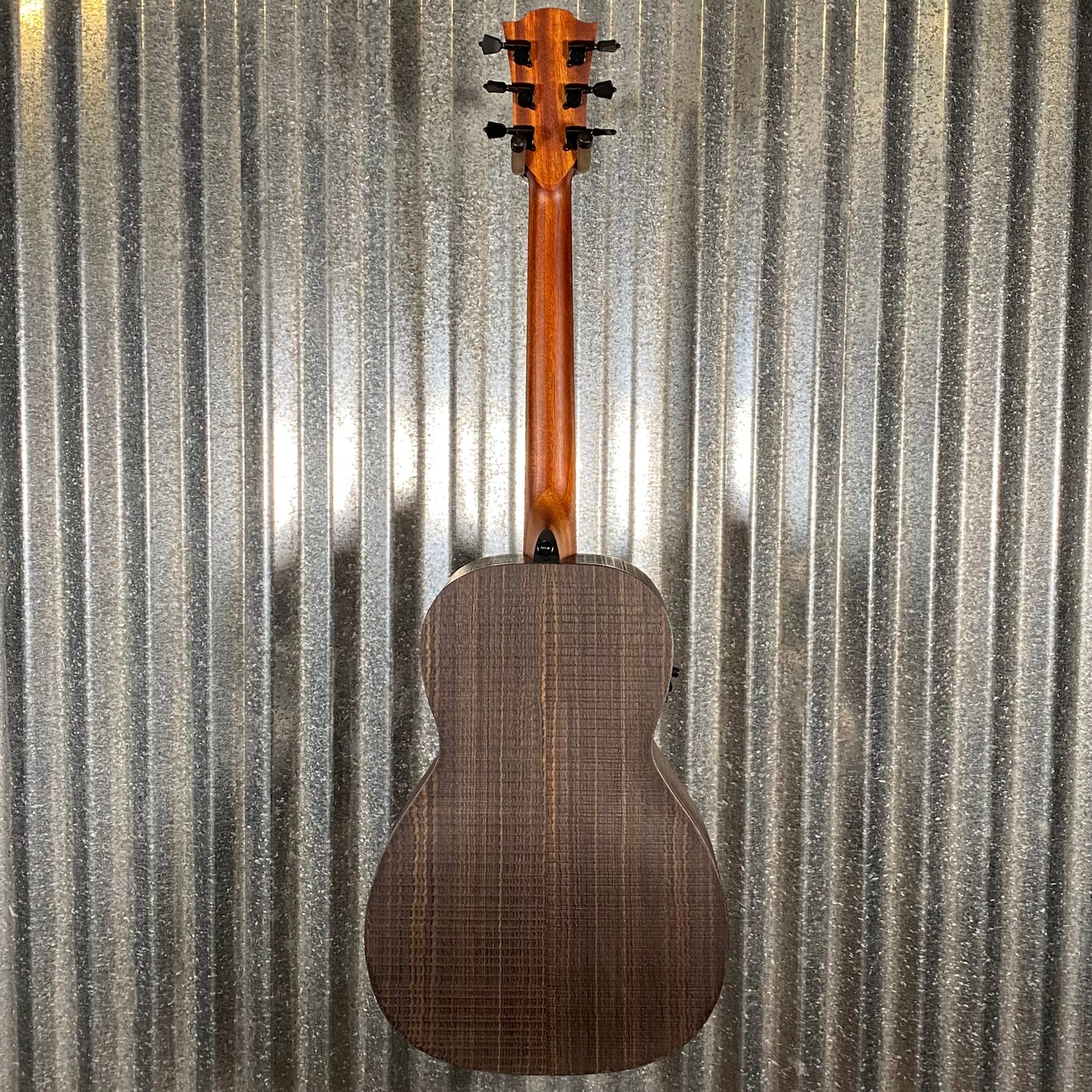 LAG Guitars SAUVAGE-PE Natural Parlor Acoustic Electric Guitar & Bag #1749