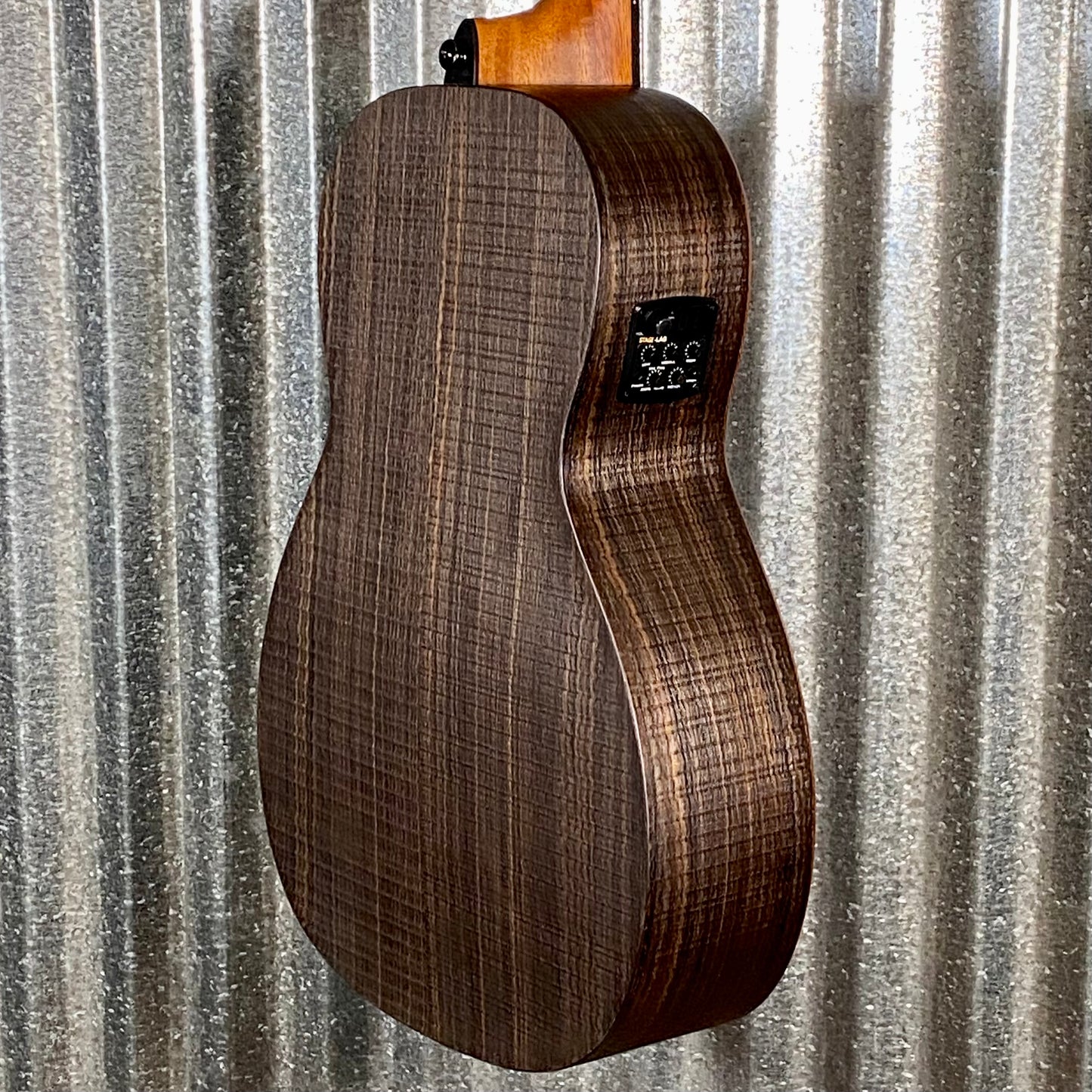 LAG Guitars SAUVAGE-PE Natural Parlor Acoustic Electric Guitar & Bag #1749