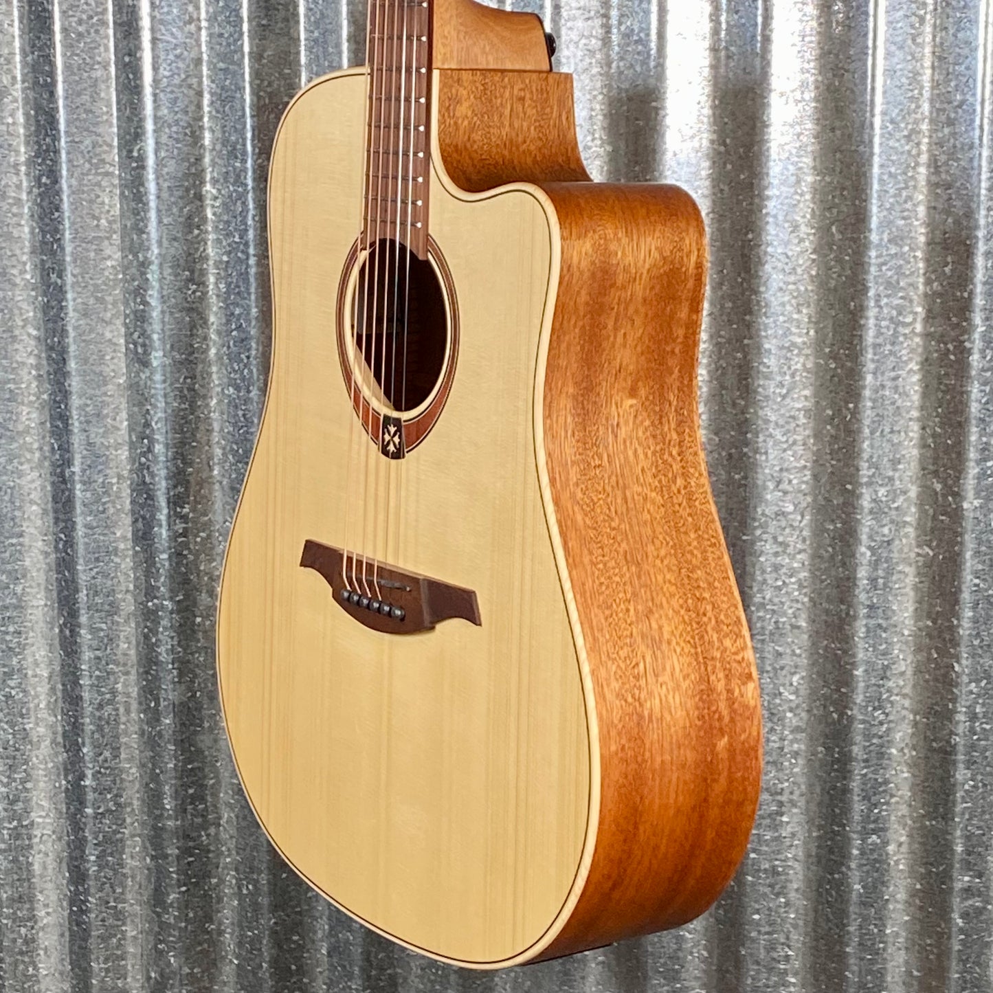 LAG Guitars T70DCE-NAT Natural Dreadnought Cutaway Acoustic Electric Guitar #2275
