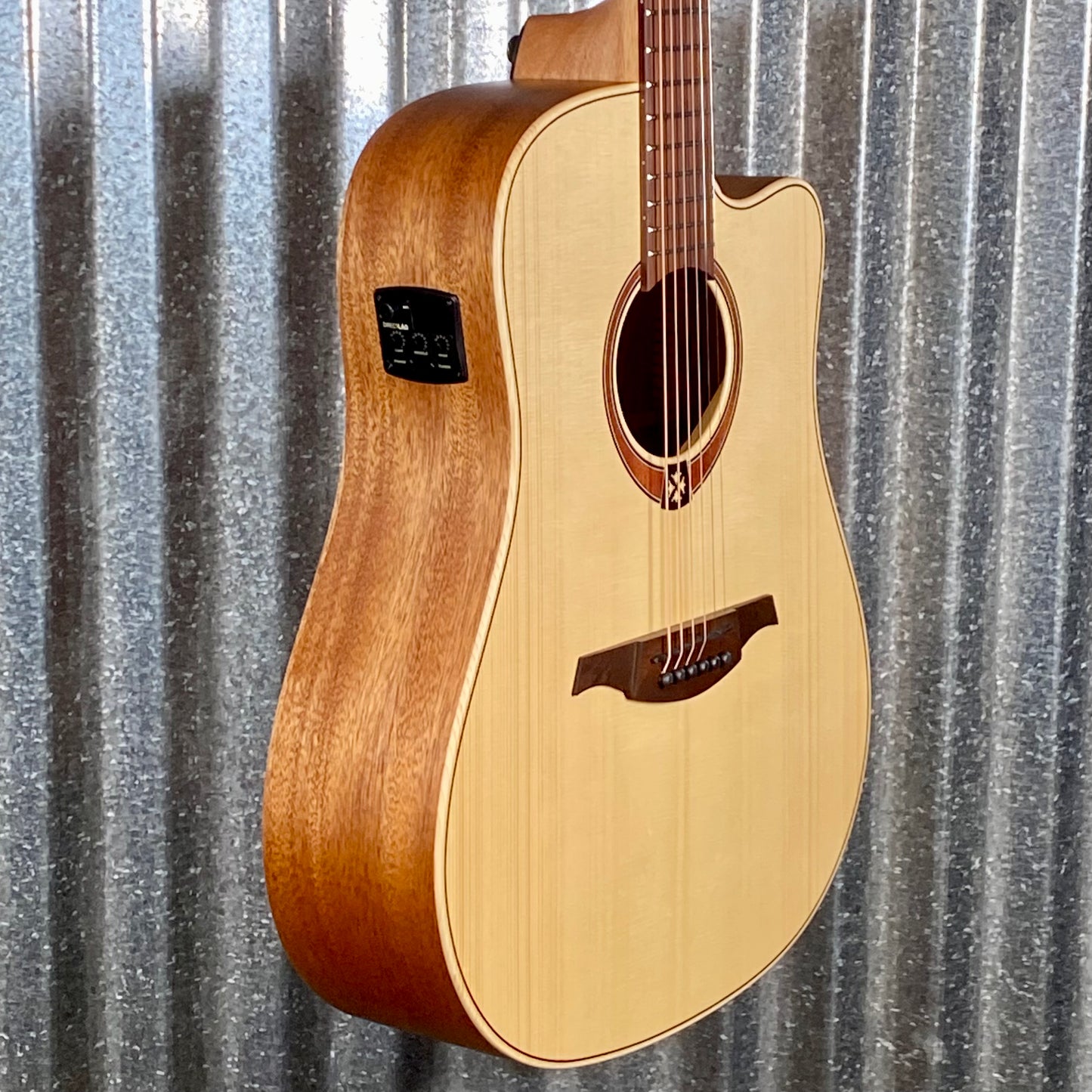 LAG Guitars T70DCE-NAT Natural Dreadnought Cutaway Acoustic Electric Guitar #2275