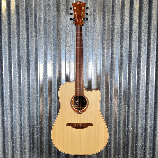 LAG Guitars T70DCE-NAT Natural Dreadnought Cutaway Acoustic Electric Guitar #2275