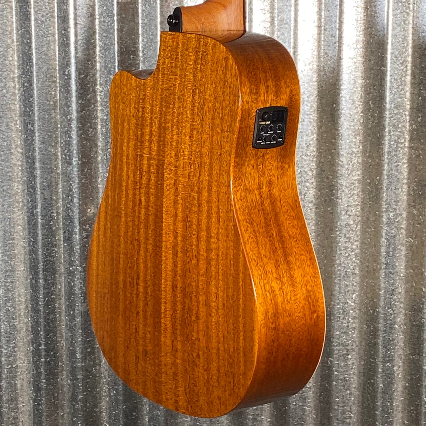 LAG Guitars T88DCE Natural Dreadnought Cutaway Acoustic Electric Guitar #4922