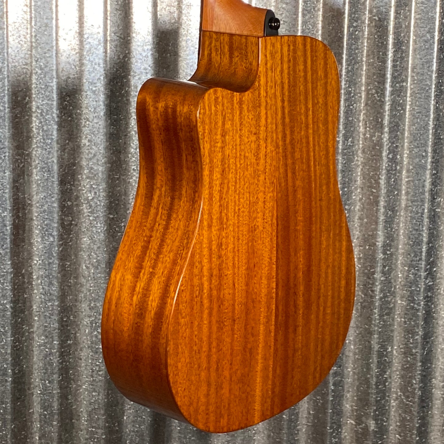LAG Guitars T98DCE Natural Dreadnought Cutaway Acoustic Electric Guitar #2194