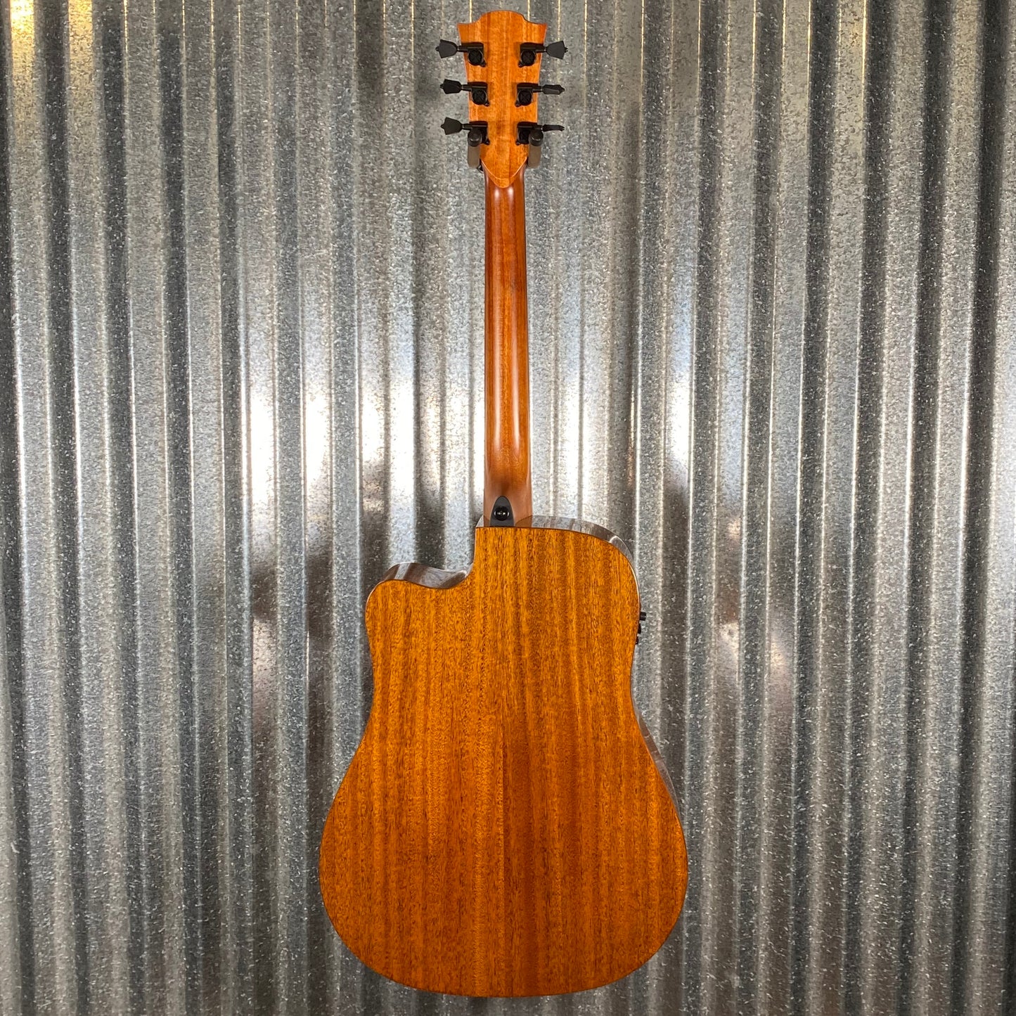 LAG Guitars T98DCE Natural Dreadnought Cutaway Acoustic Electric Guitar #2194