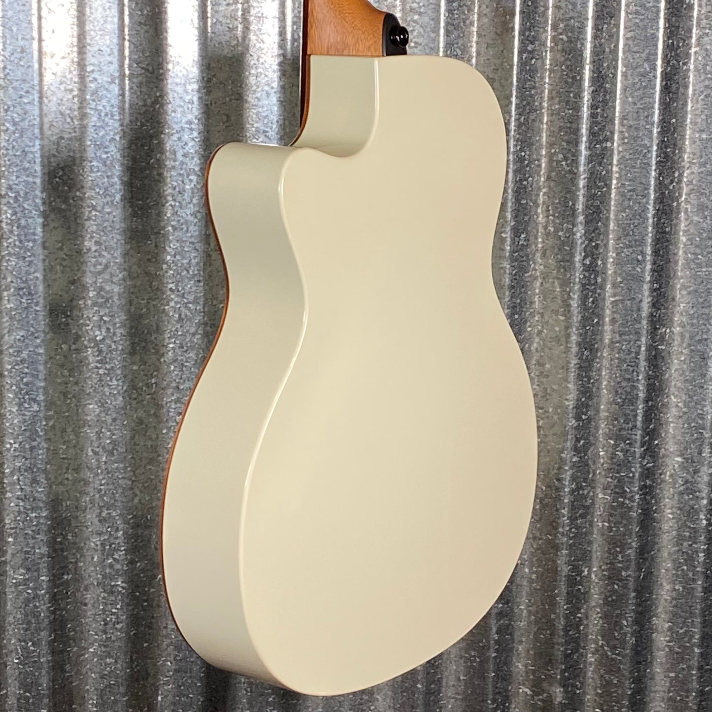 LAG Guitars T118ASCE-IVO Ivory Auditorium Cutaway Slim Acoustic Electric Guitar #2288
