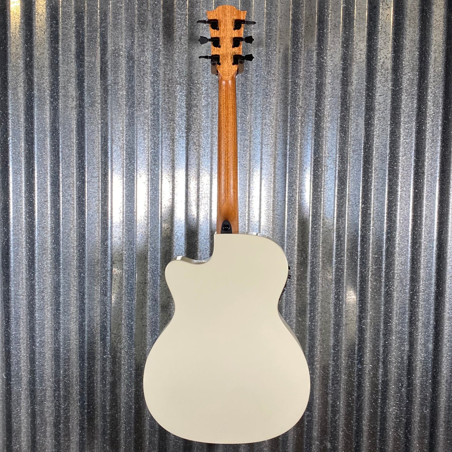 LAG Guitars T118ASCE-IVO Ivory Auditorium Cutaway Slim Acoustic Electric Guitar #2288