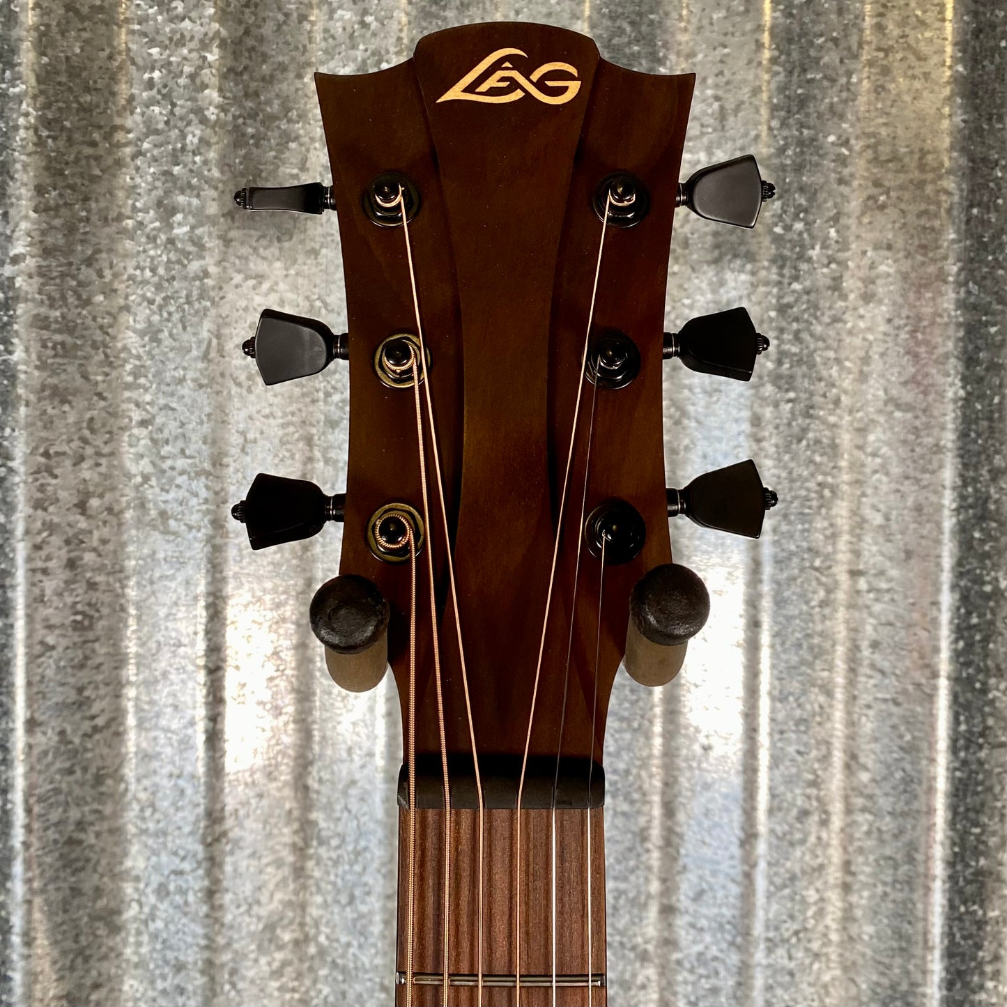 LAG Guitars T118DCE-BLK Black Dreadnought Cutaway Acoustic Electric Guitar #1779