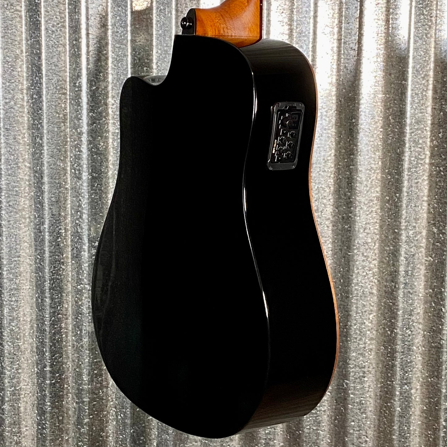 LAG Guitars T118DCE-BLK Black Dreadnought Cutaway Acoustic Electric Guitar #1779