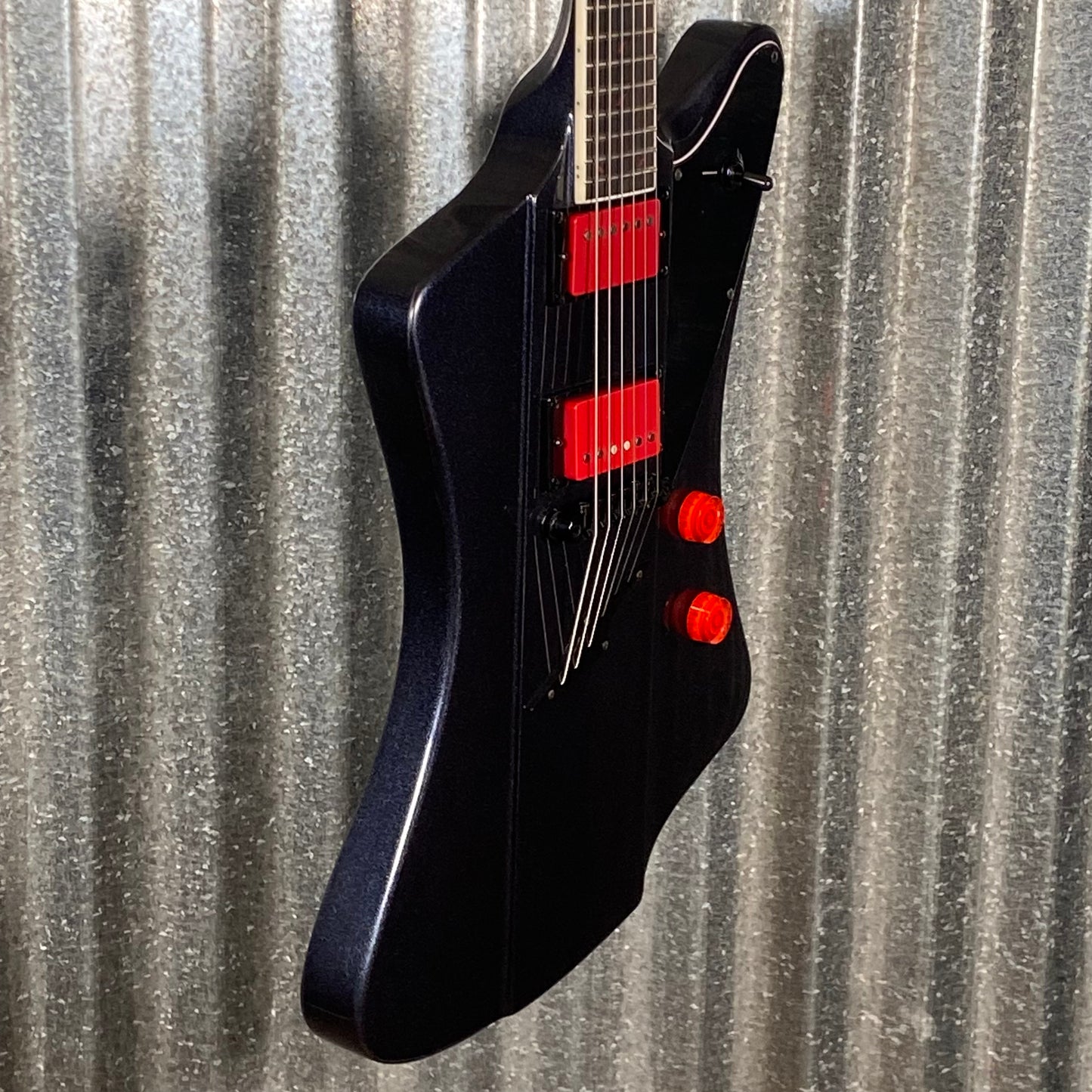 Westcreek Guitars Mirage T Bird Style Dual Humbucker Guitar Black #0135 Used