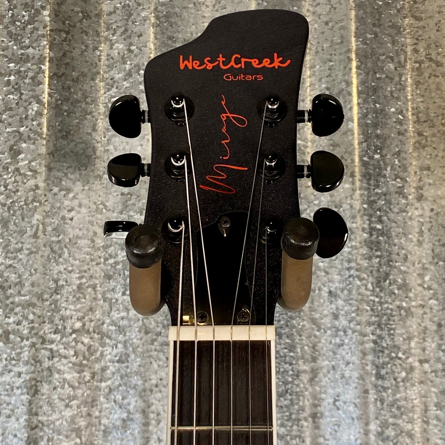 Westcreek Guitars Mirage T Bird Style Dual Humbucker Guitar Black #0135 Used