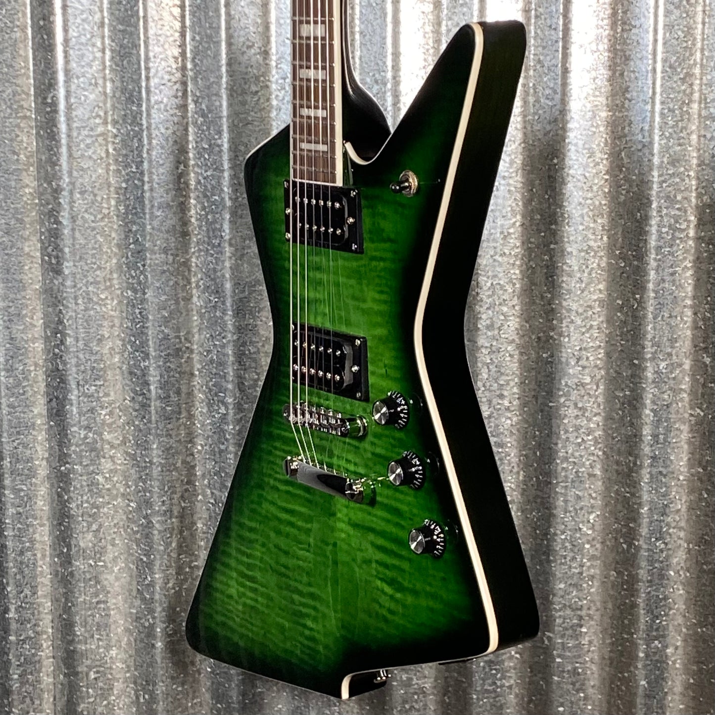 Westcreek Guitars Revenge Explorer Style Transparent Green #0014 Used