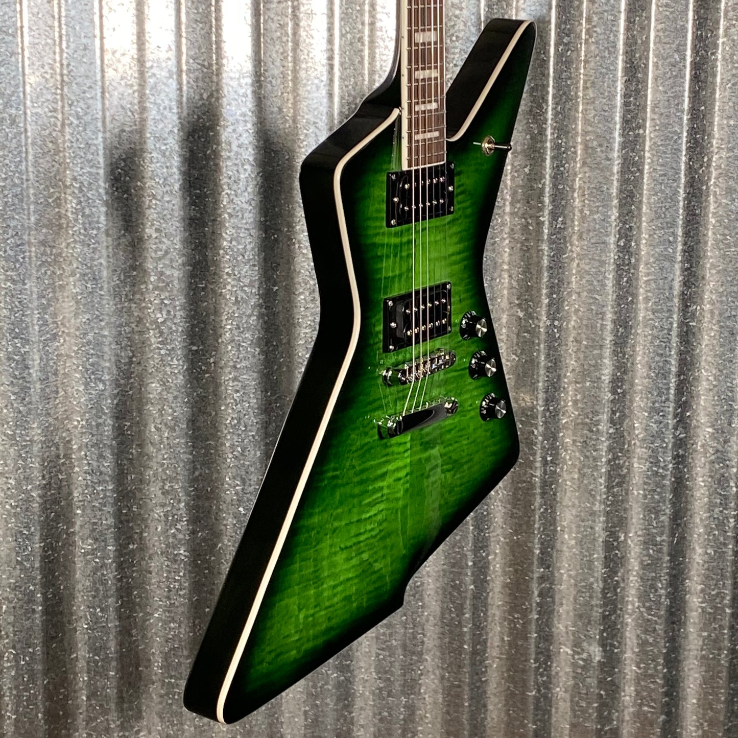 Westcreek Guitars Revenge Explorer Style Transparent Green #0014 Used