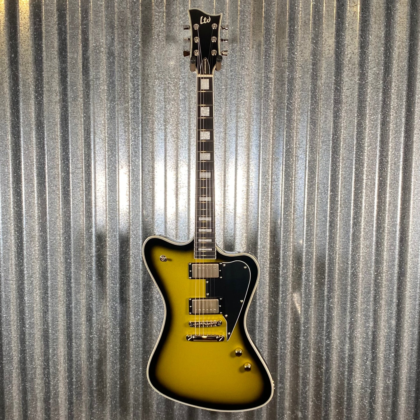 ESP LTD Bill Kelliher Sparrowhawk Vintage Silver Burst MojoTone Guitar & Case #1276 Used