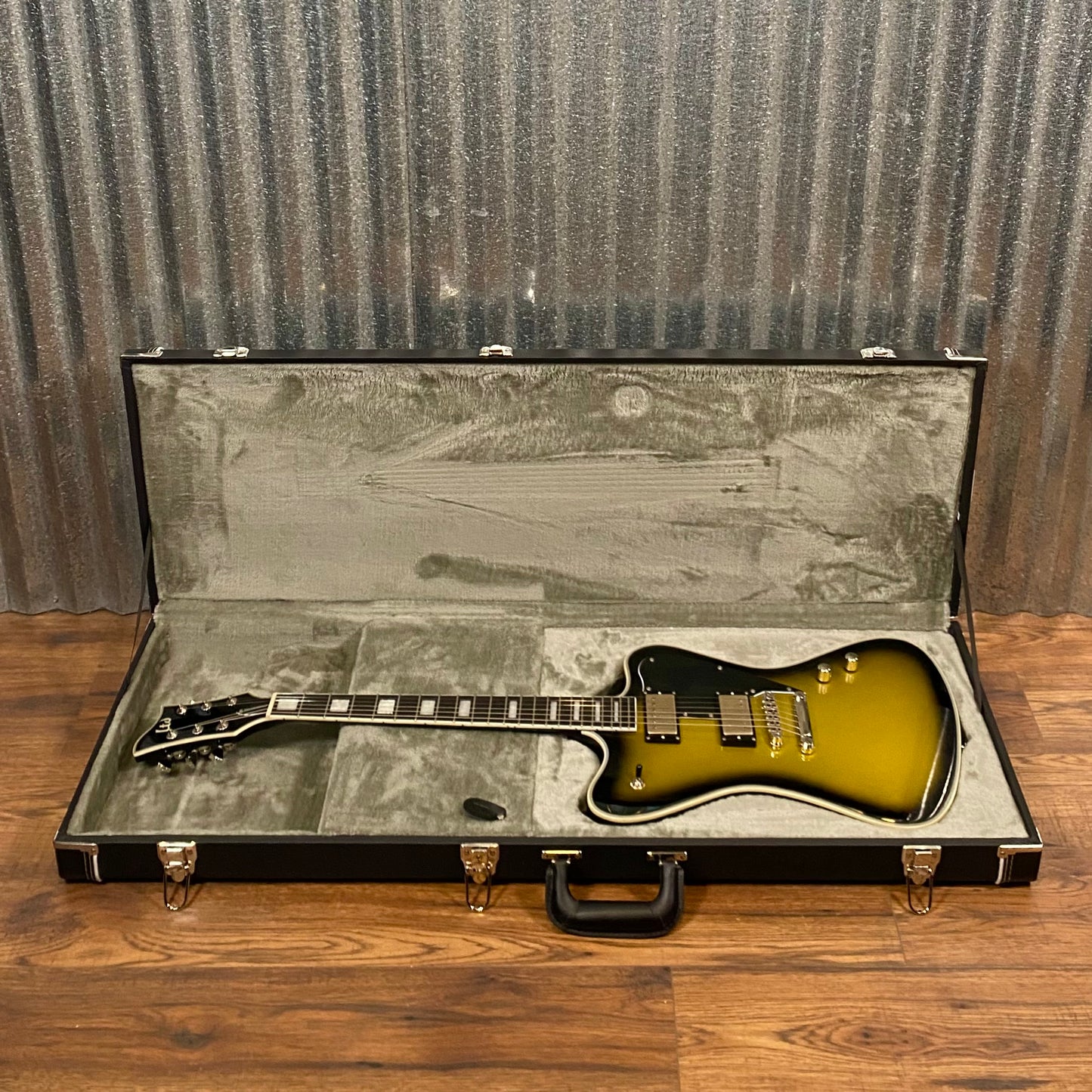 ESP LTD Bill Kelliher Sparrowhawk Vintage Silver Burst MojoTone Guitar & Case #1276 Used