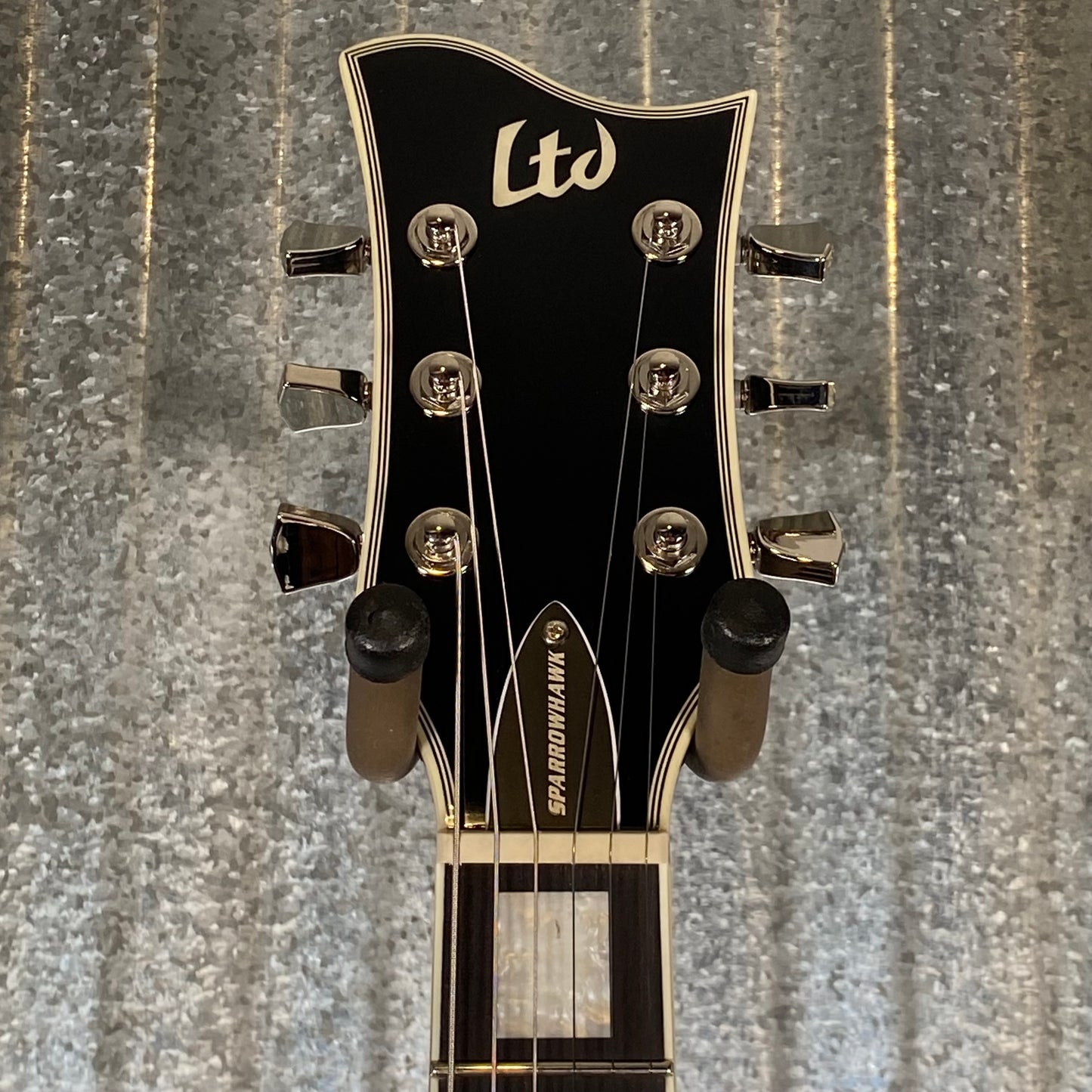 ESP LTD Bill Kelliher Sparrowhawk Vintage Silver Burst MojoTone Guitar & Case #1276 Used