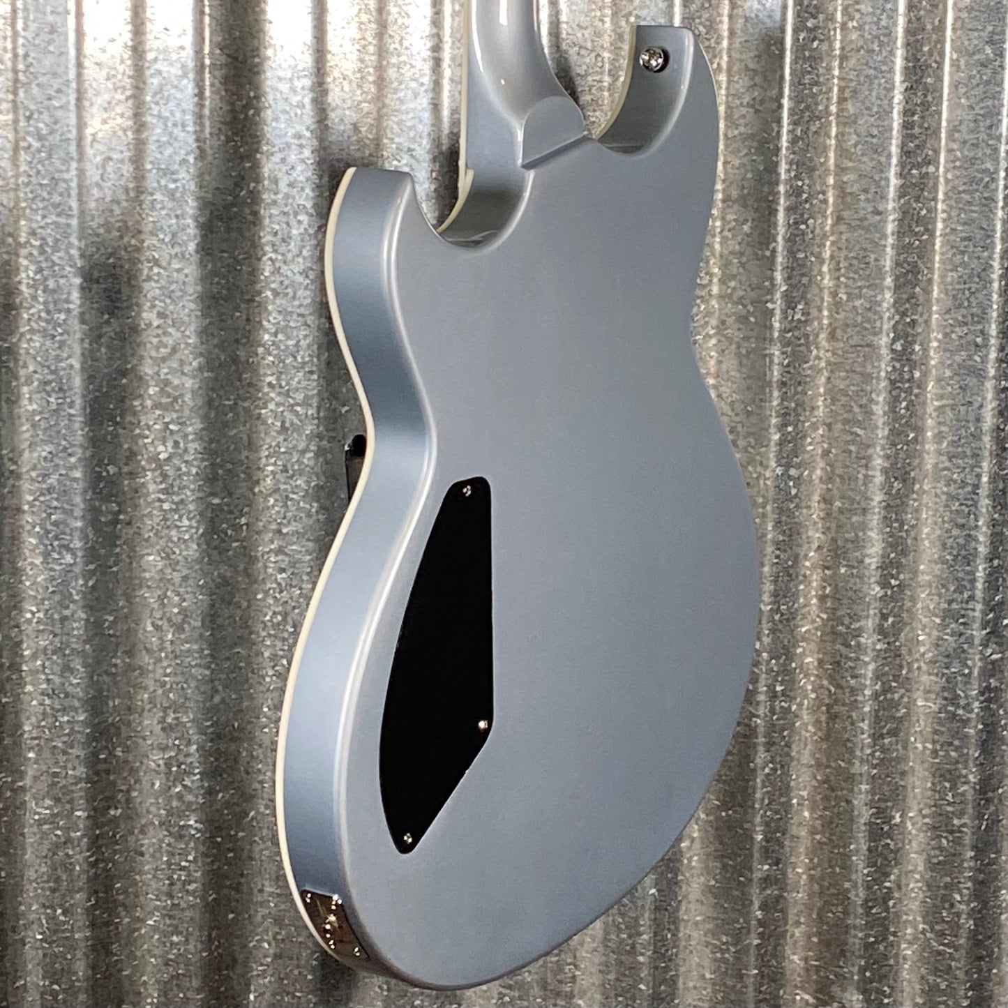Reverend Reeves Gabrels Spacehawk Supreme Metallic Silver Freeze Semi Hollow Guitar #68177