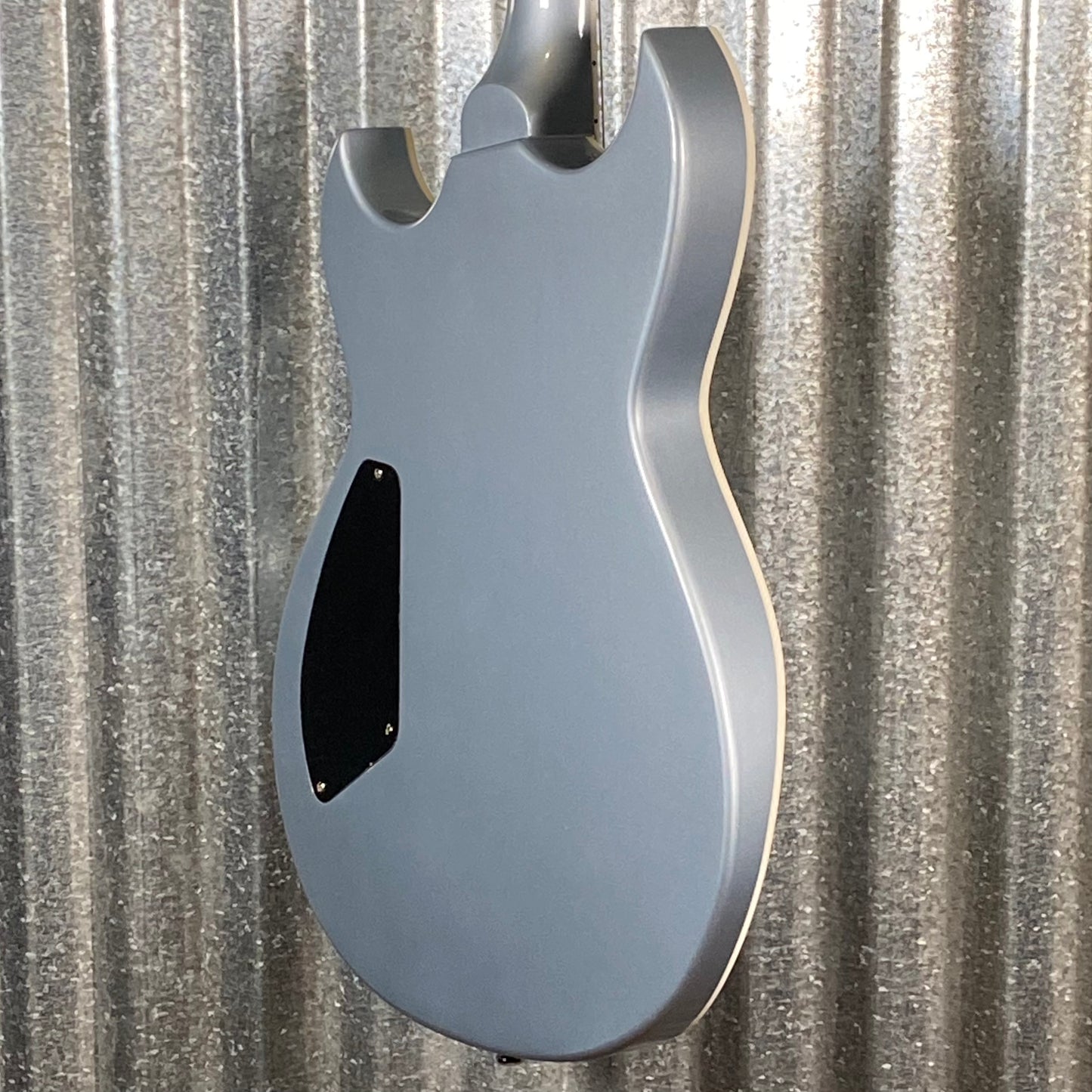 Reverend Reeves Gabrels Spacehawk Supreme Metallic Silver Freeze Semi Hollow Guitar #68177
