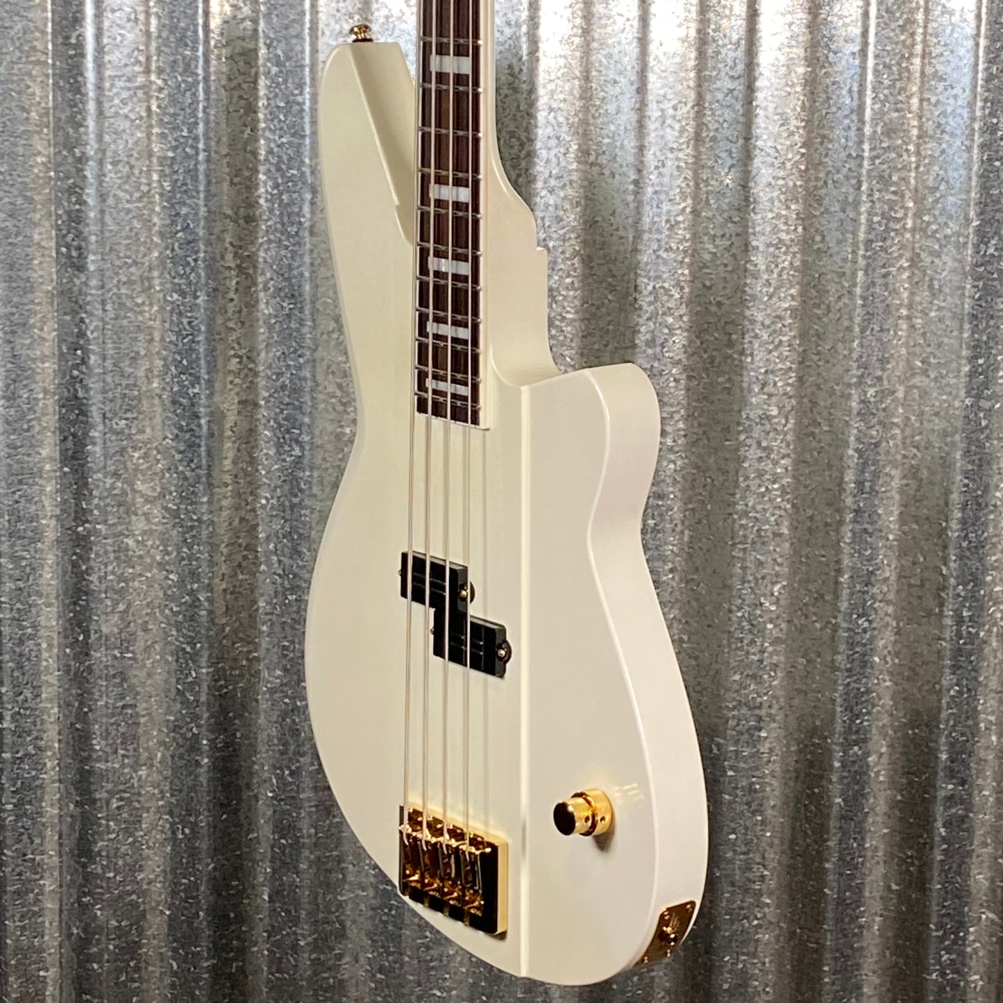 Reverend Meshell Ndegeocello Fellowship Enceladus Pearl White 4 String Bass #68279