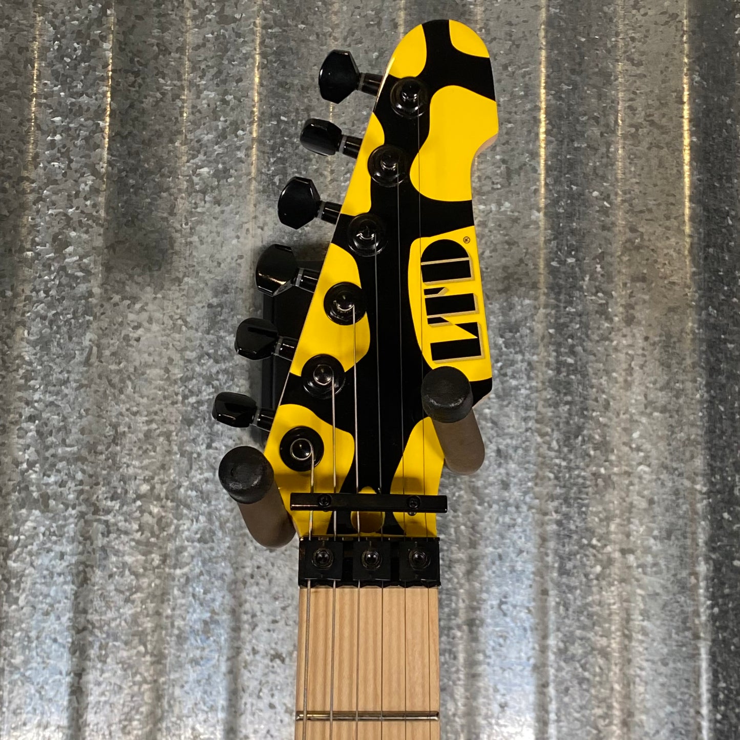 ESP LTD GL-200MT George Lynch Yellow Tiger Stripe Graphic Guitar LGL200MT #1358 Used
