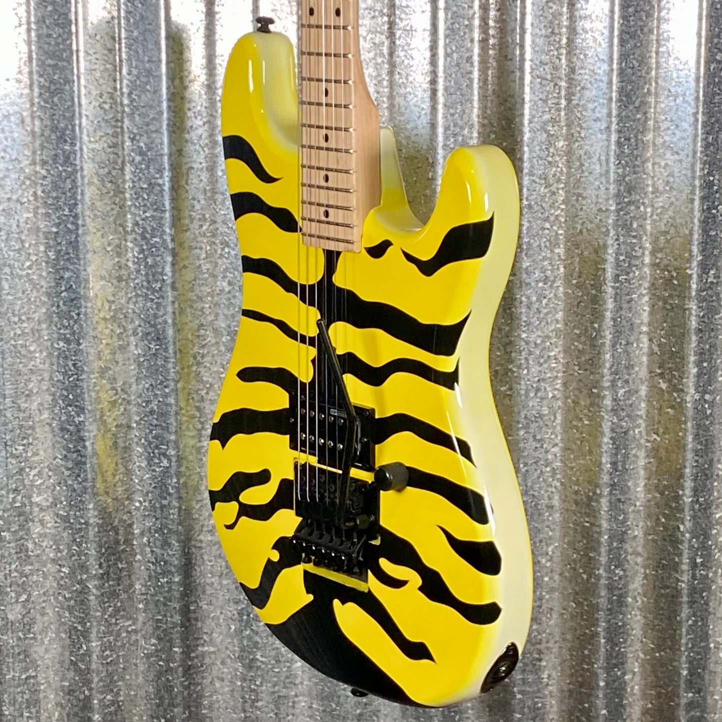 ESP LTD GL-200MT George Lynch Yellow Tiger Stripe Graphic Guitar LGL200MT #3056 Used