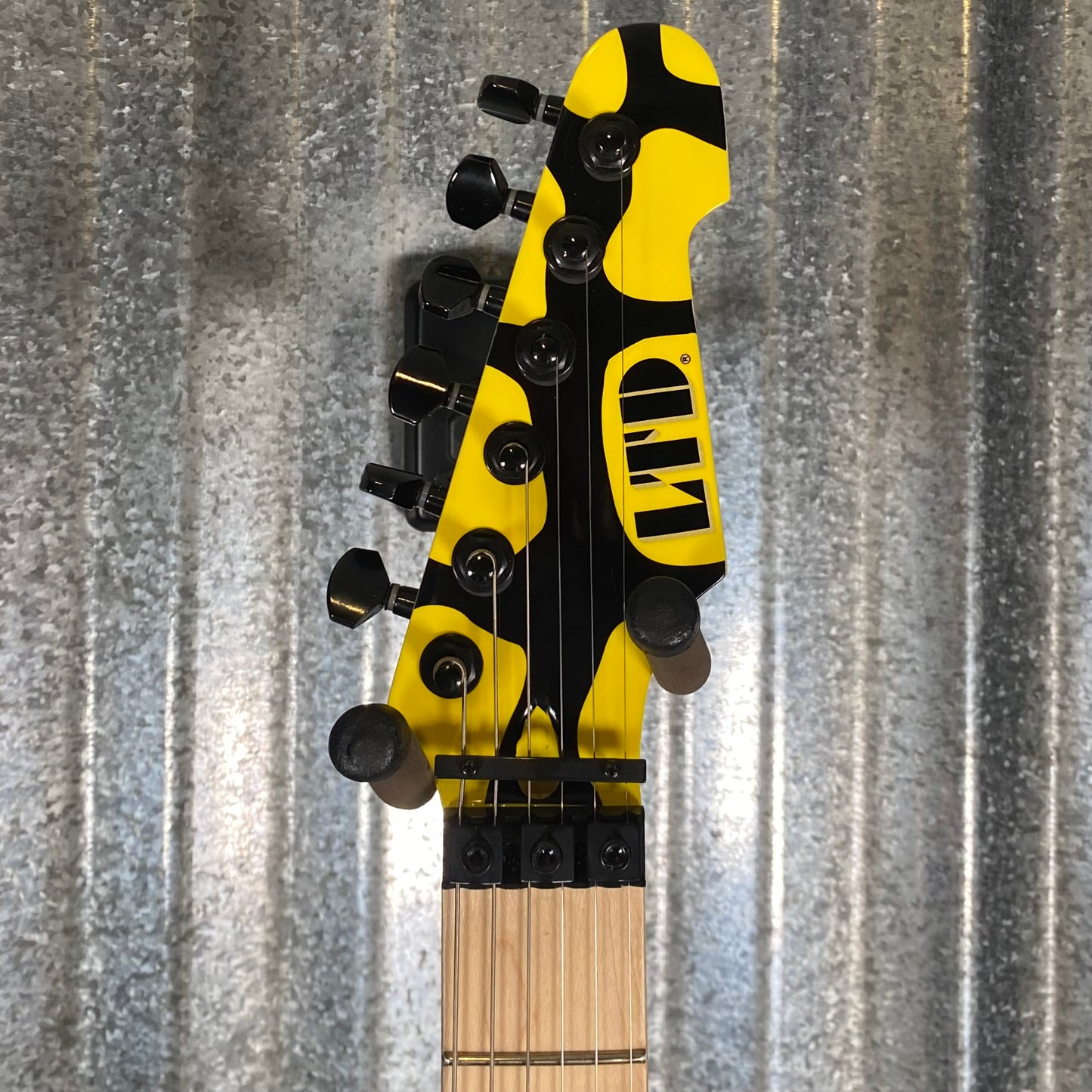 ESP LTD GL-200MT George Lynch Yellow Tiger Stripe Graphic Guitar LGL200MT #3056 Used