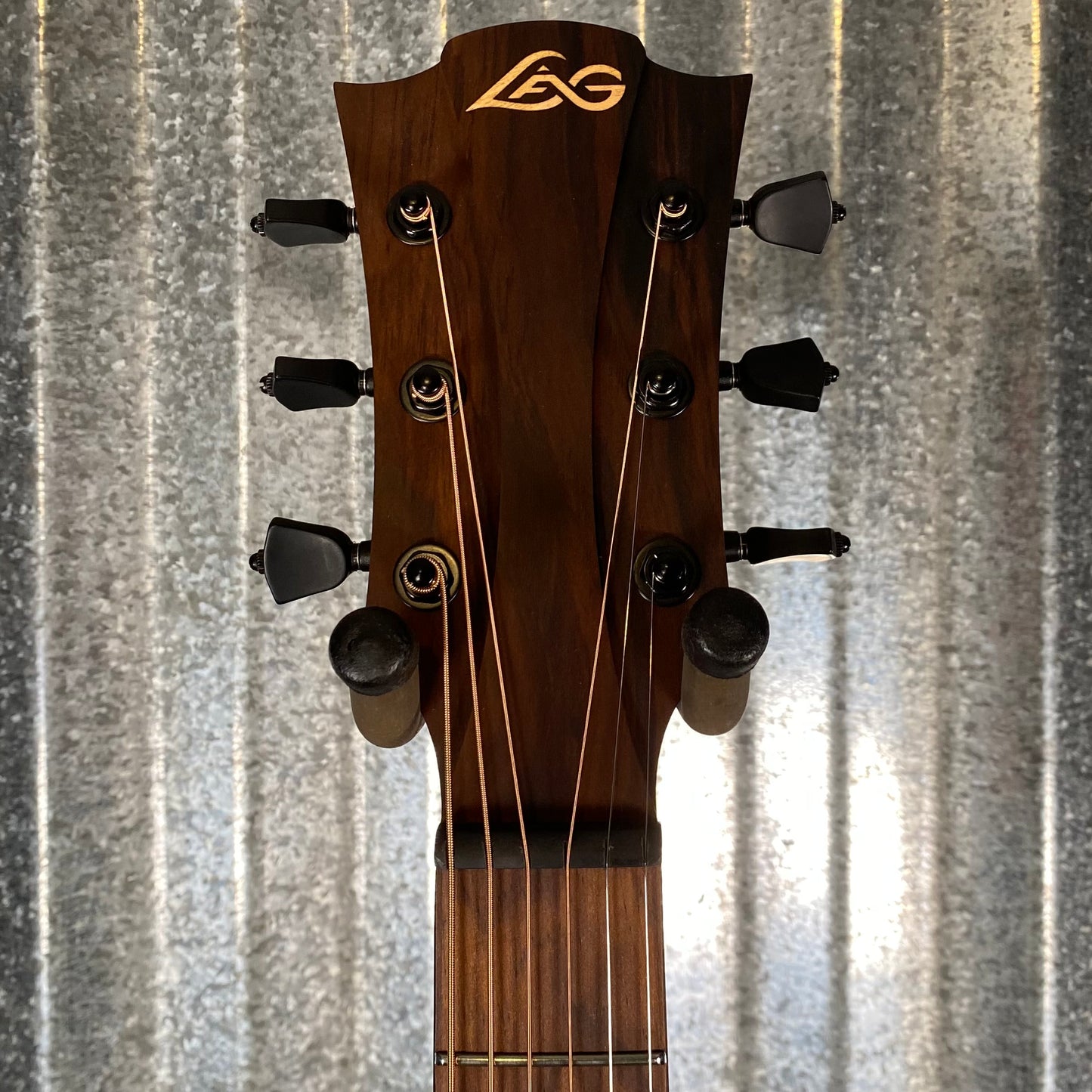 LAG Guitars T118ASCE-NAT Natural Auditorium Cutaway Slim Acoustic Electric Guitar #2096