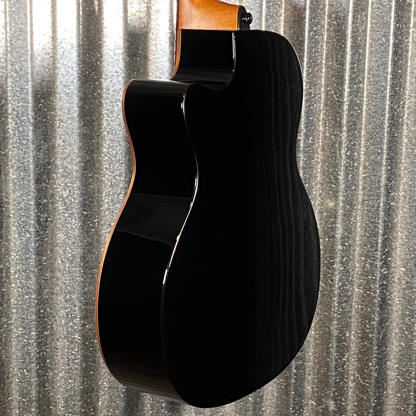 LAG Guitars T118ACE-BLK Black Auditorium Cutaway Acoustic Electric Guitar #1841