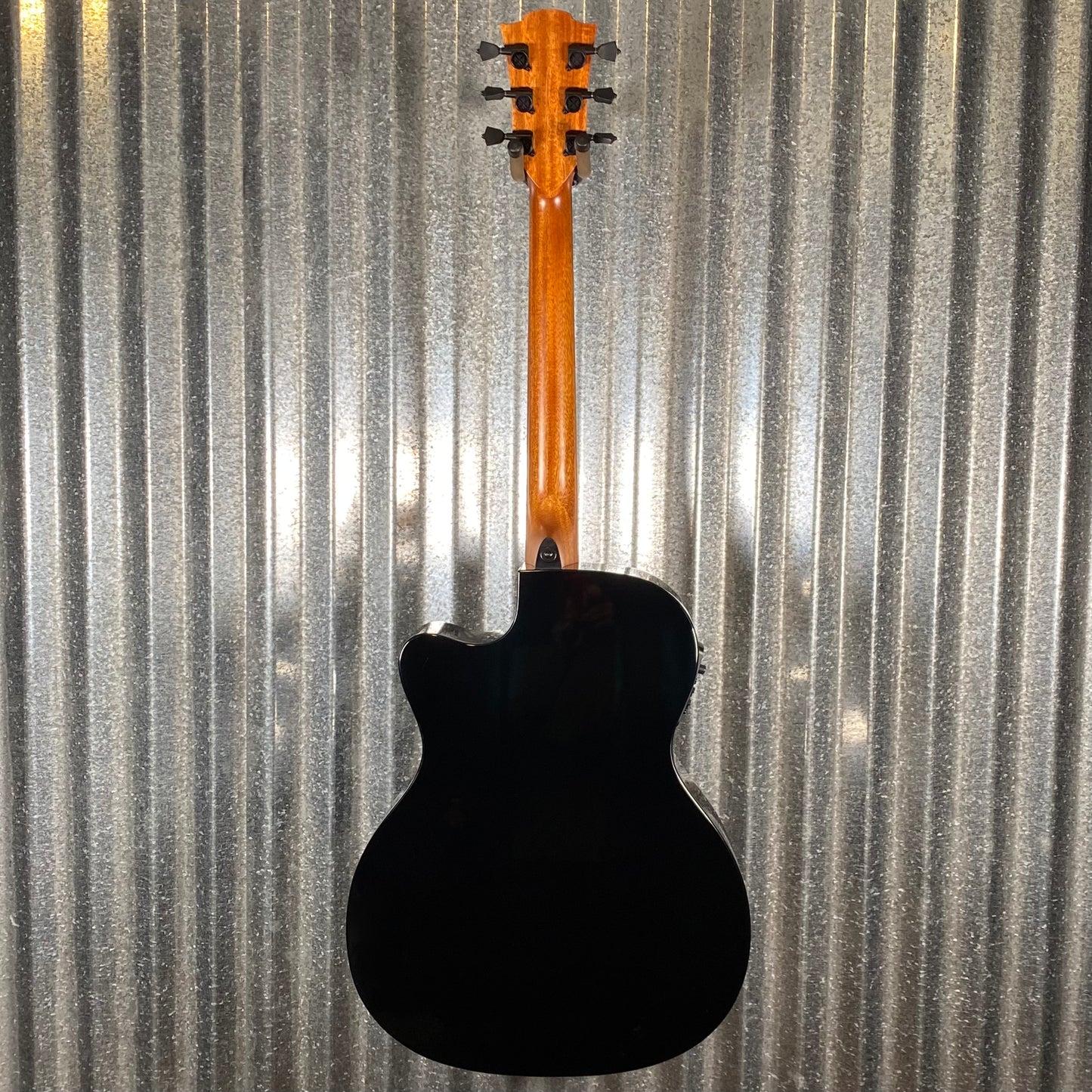 LAG Guitars T118ACE-BLK Black Auditorium Cutaway Acoustic Electric Guitar #1841