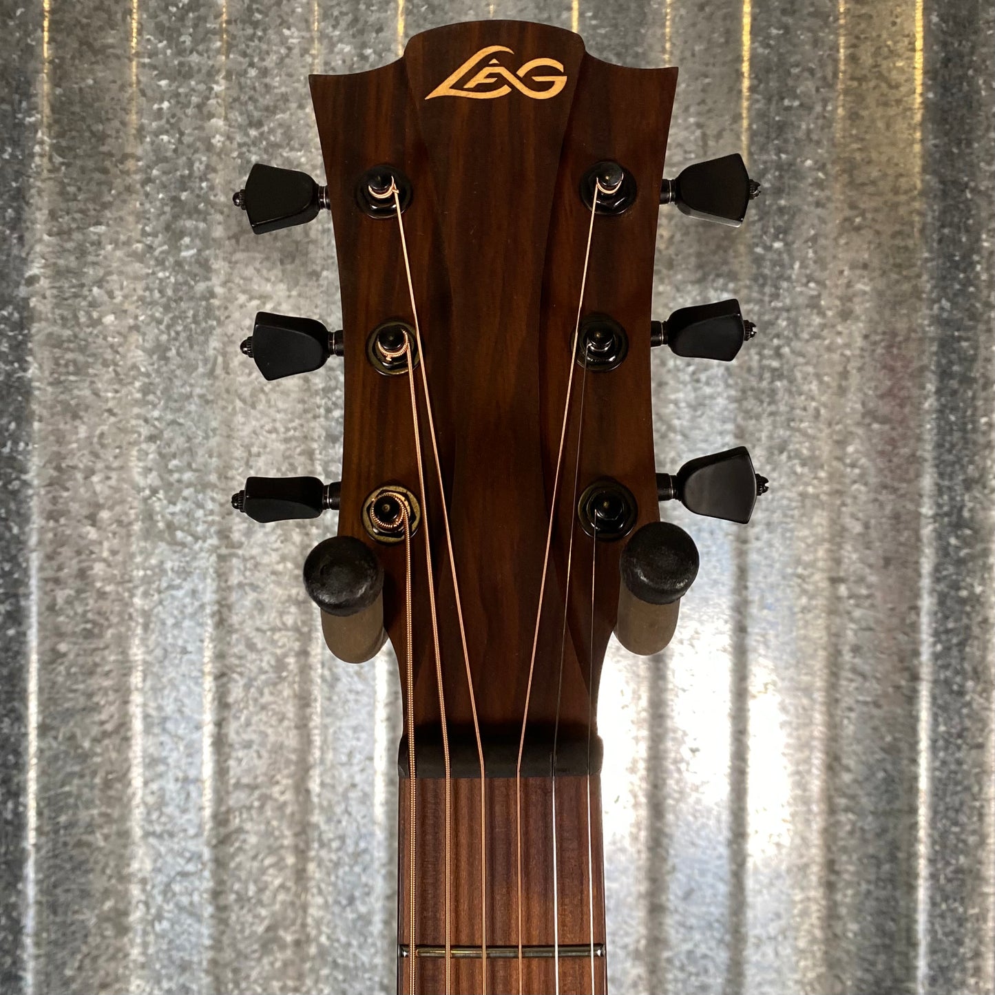 LAG Guitars T118ACE-BLK Black Auditorium Cutaway Acoustic Electric Guitar #1841