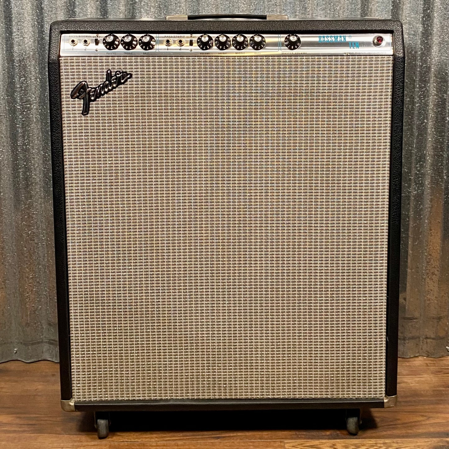 Fender 1977 Bassman Ten 4x10 All Tube Bass/Guitar Amplifier Combo Used