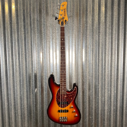 Hamer USA Cruise Bass 2Tek Sunburst 4 String Bass & Case Late 1990's #3367 Used
