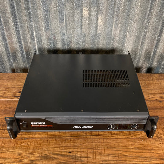 Gemini Sound XGA-2000 Two Channel 2000 Watt Power Amplifier Used