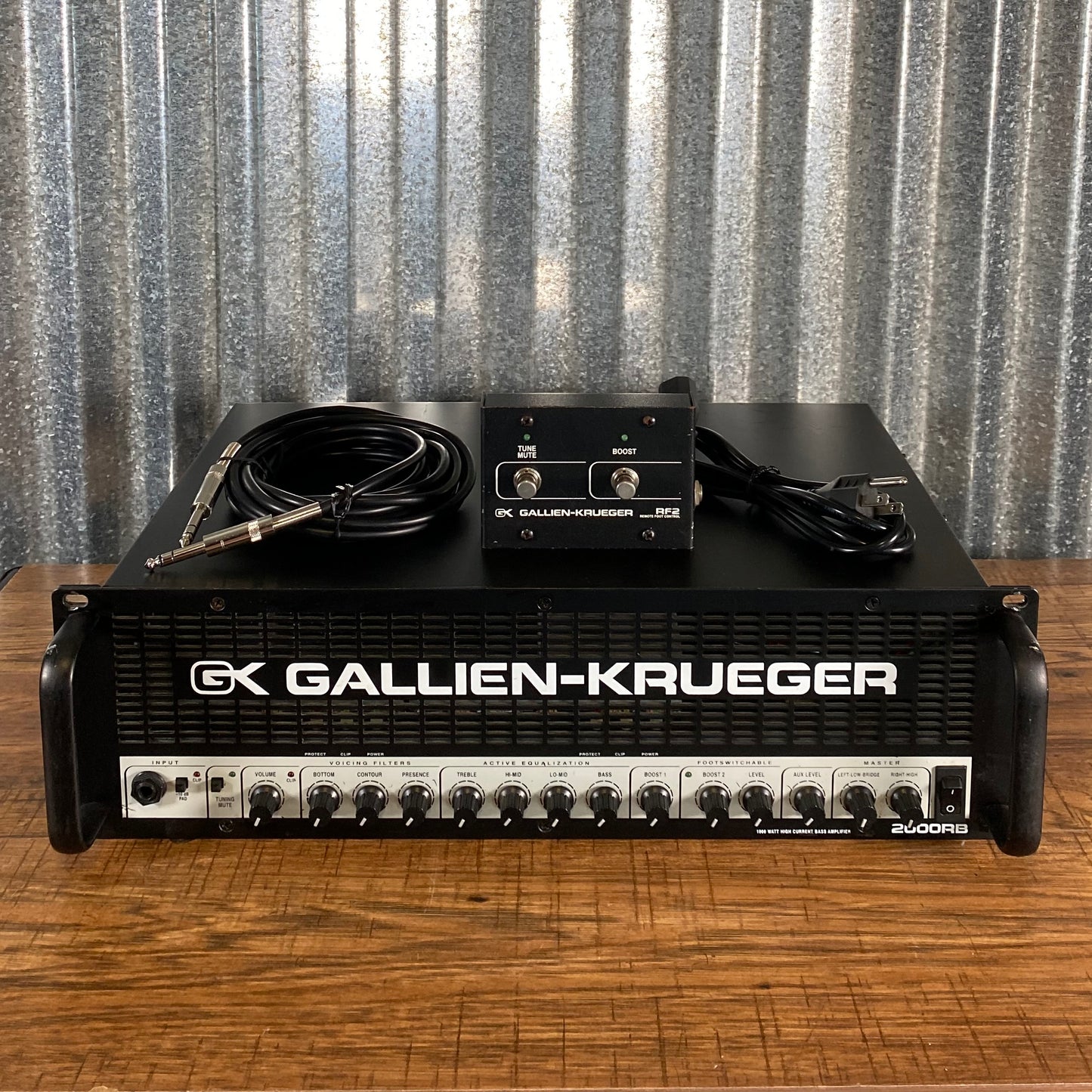 Gallien-Krueger 2000RB 1000 Watt 2 Channel Bass Amplifier Head Used
