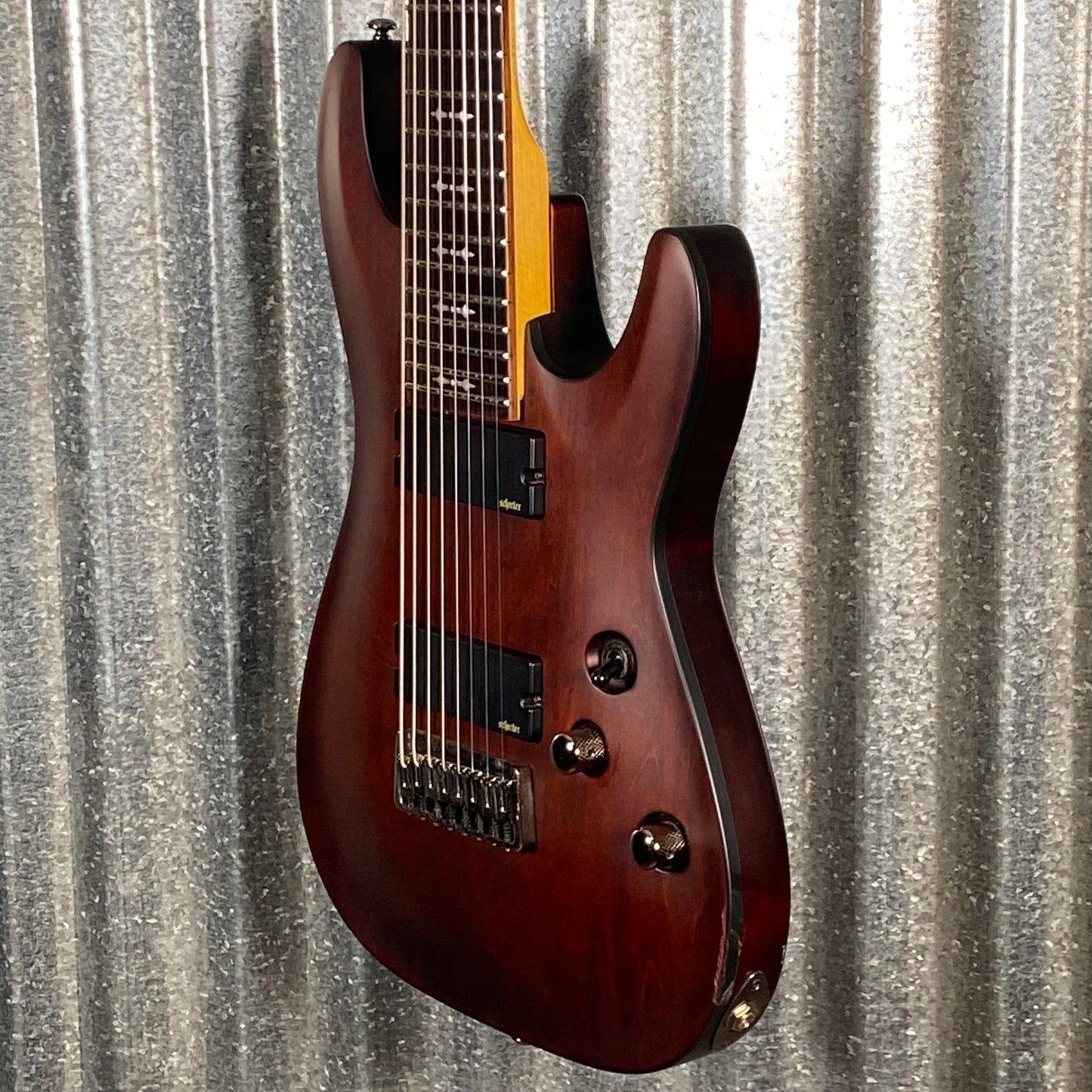 Schecter Omen 8 Walnut Satin Guitar #1939 Used