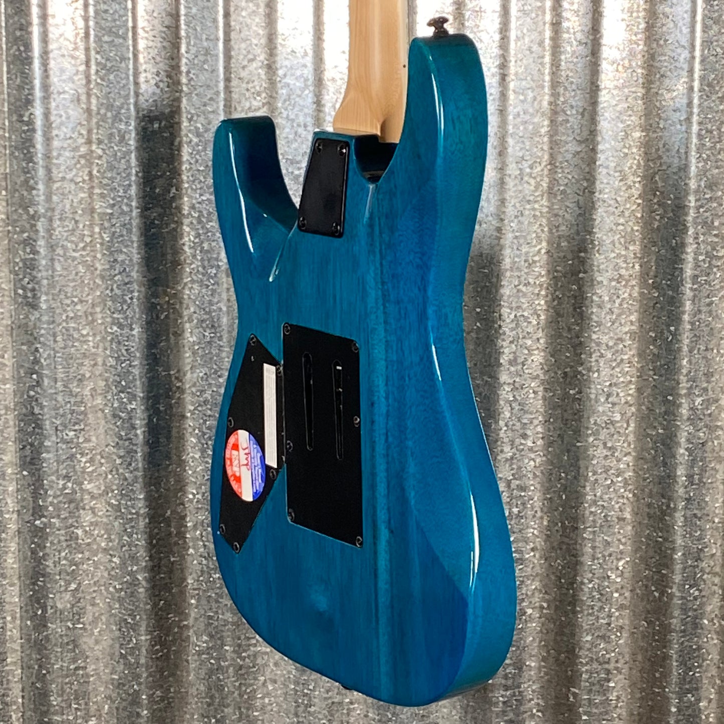 ESP LTD MH-203QM See Thru Blue Quilt Top Guitar MH203QMSTB #0262 Used