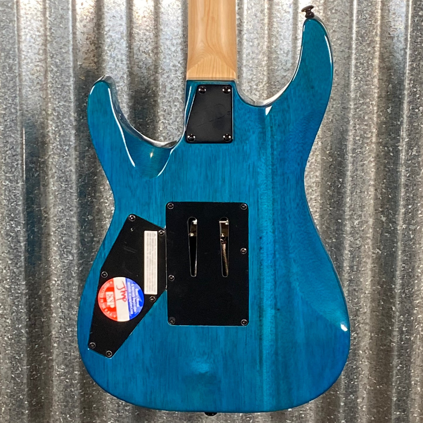 ESP LTD MH-203QM See Thru Blue Quilt Top Guitar MH203QMSTB #0262 Used