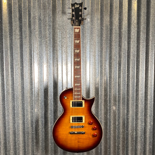 ESP LTD EC-256 Flame Dark Brown Sunburst Guitar LEC256FMDBSB #0468 Used