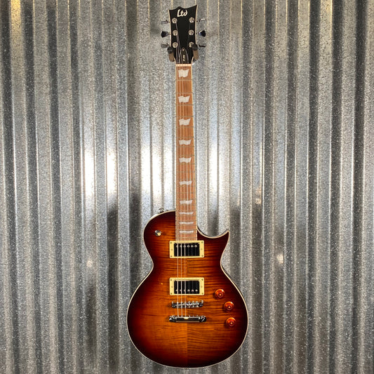 ESP LTD EC-256 Flame Dark Brown Sunburst Guitar LEC256FMDBSB #2890 Used