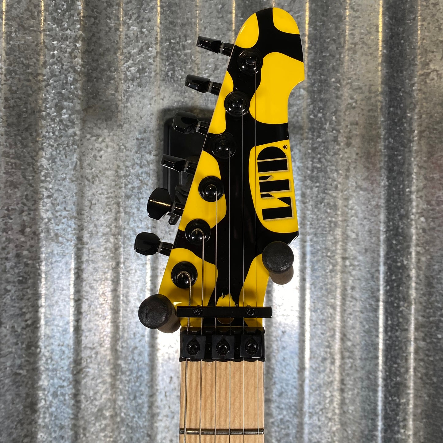 ESP LTD GL-200MT George Lynch Yellow Tiger Stripe Graphic Guitar LGL200MT #0434 Used