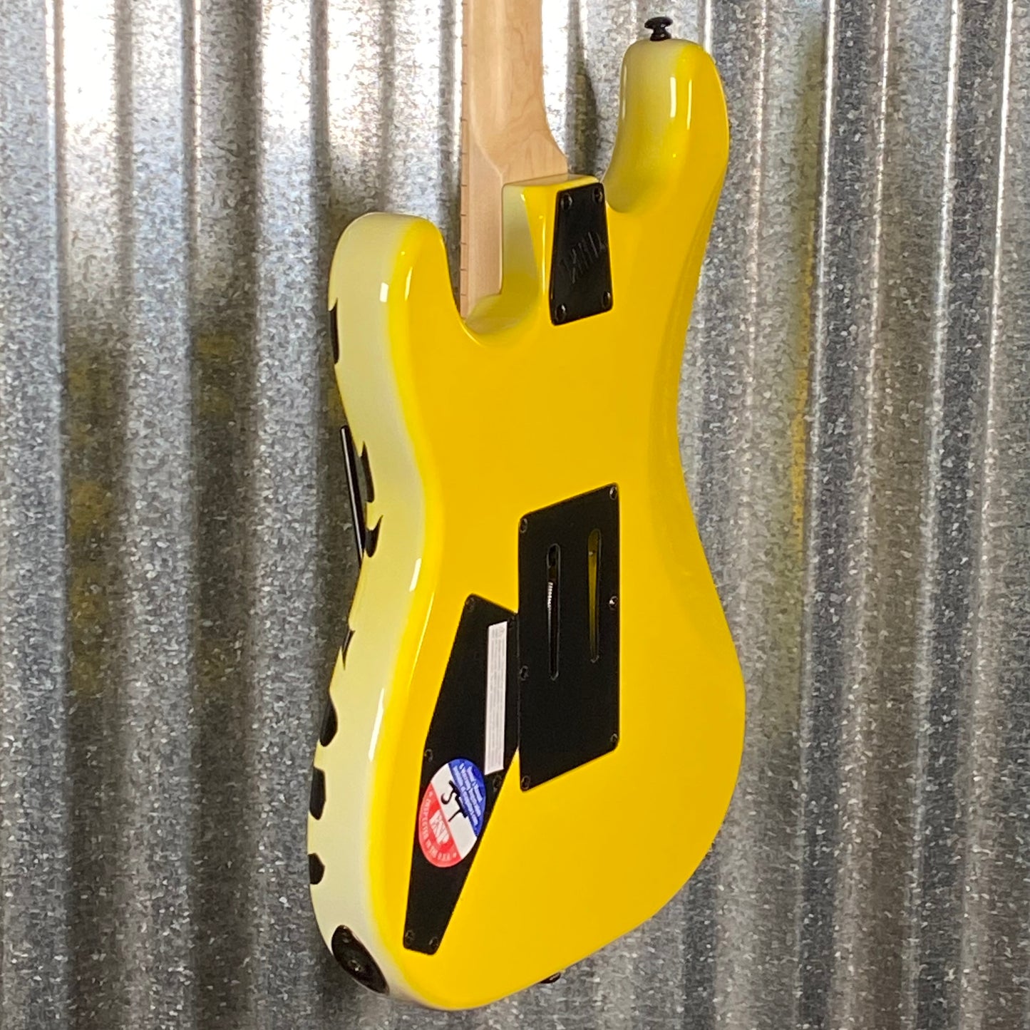 ESP LTD GL-200MT George Lynch Yellow Tiger Stripe Graphic Guitar LGL200MT #1404 Used