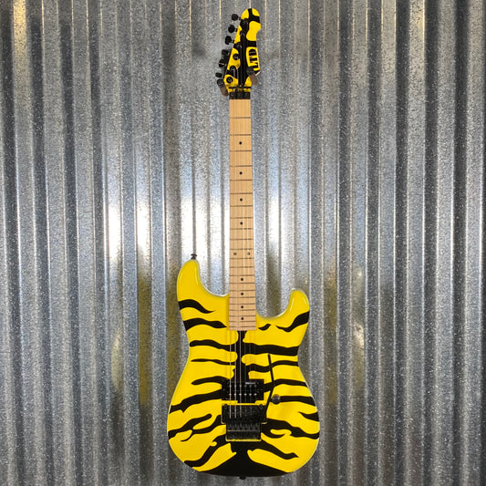 ESP LTD GL-200MT George Lynch Yellow Tiger Stripe Graphic Guitar LGL200MT #1404 Used