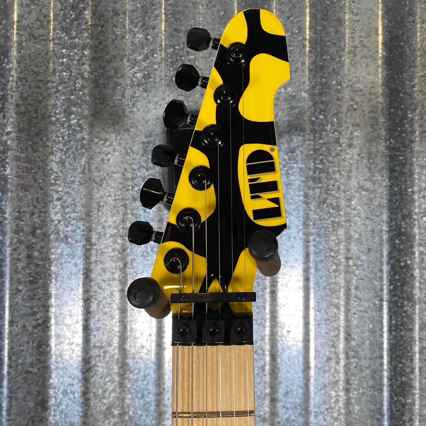 ESP LTD GL-200MT George Lynch Yellow Tiger Stripe Graphic Guitar LGL200MT #1404 Used