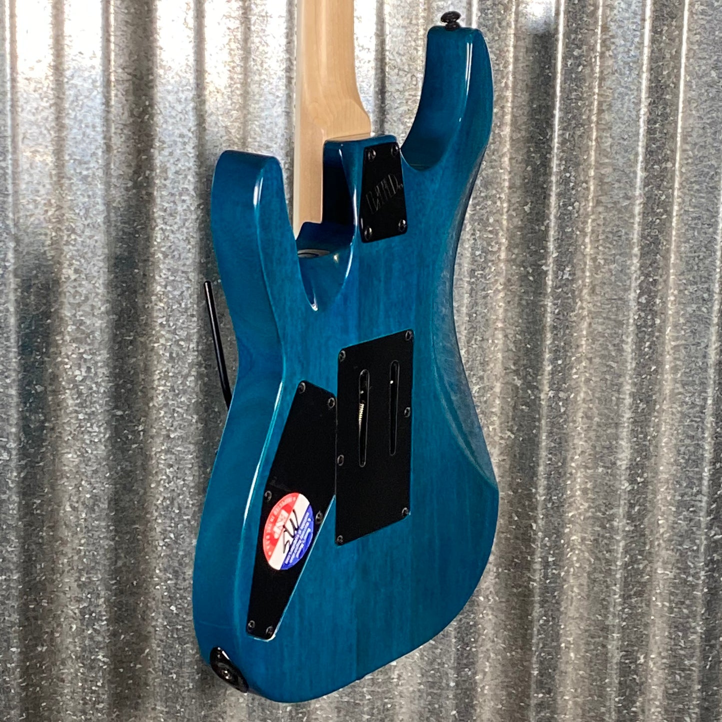 ESP LTD MH-203QM See Thru Blue Quilt Top Guitar MH203QMSTB #0100 Used