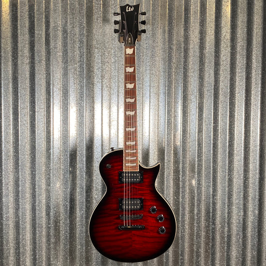 ESP LTD EC-256 Quilt See Thru Black Cherry Sunburst Guitar EC256QMSTBCSB #0901 Used