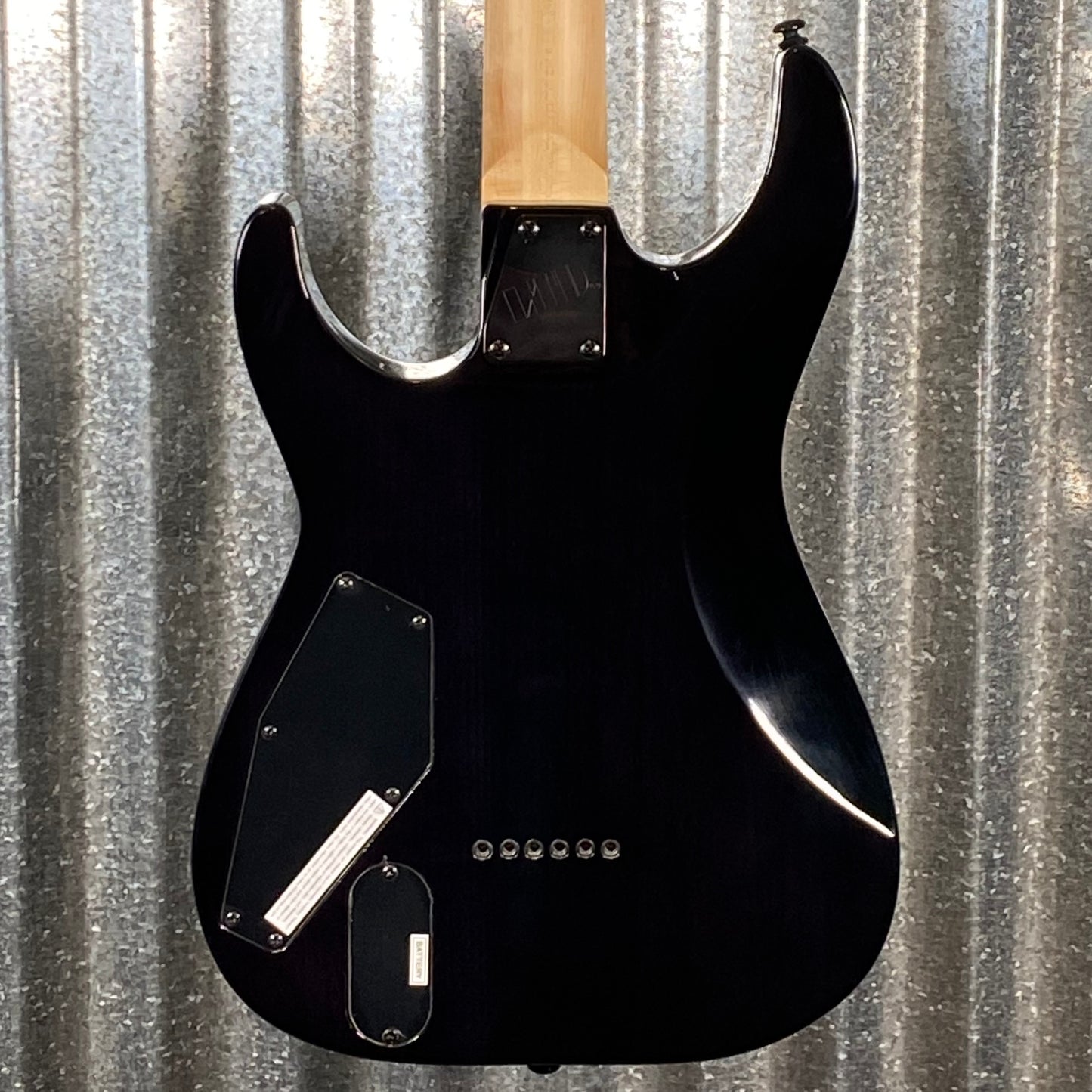ESP LTD M-1001 Neck Thru Quilt Top Charcoal Burst EMG LM1001NTQMCHB #0448 Used