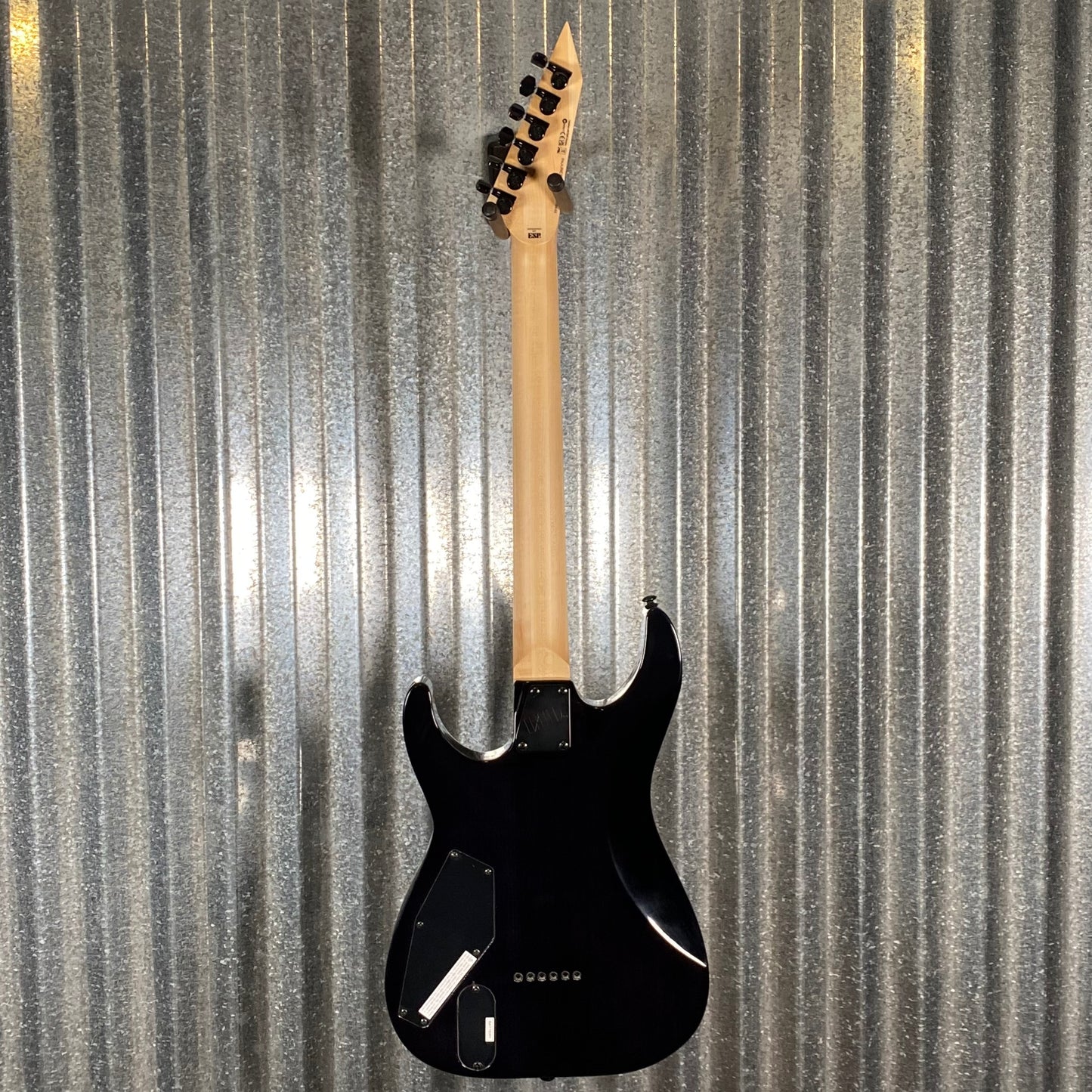 ESP LTD M-1001 Neck Thru Quilt Top Charcoal Burst EMG LM1001NTQMCHB #0448 Used